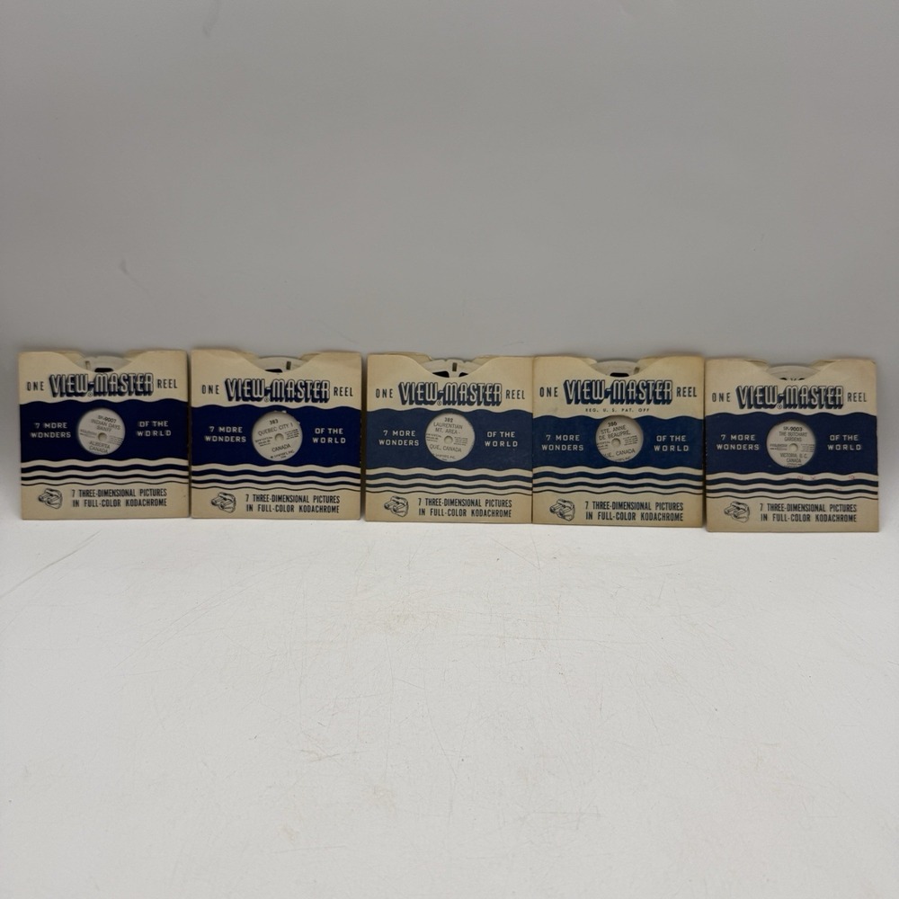 VTG Sawyer's View-Master Reel 1940's 1950's‎ Quebec Alberta Area Canada Lot (5)